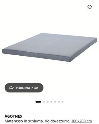 materasso matrimoniale o topper ikea come nuovo