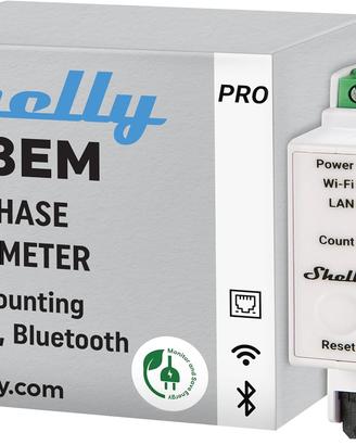 Shelly Pro 3EM (120А) - Wi-Fi & LAN Contatore Ener