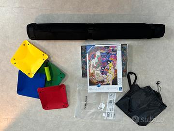 Puzzle con tappetino e vaschette per pezzi