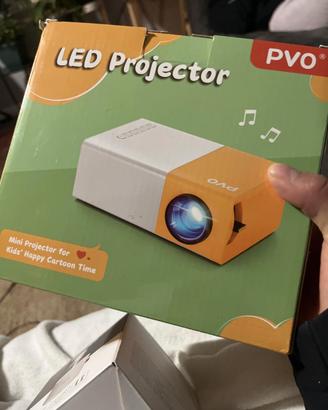 PVO Mini Projector Portable For Cartoon, Outdoor V