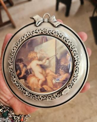 quadretto a medaglione vintage 