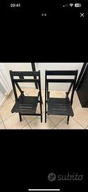 2 sedie pieghevoli  Zanotta