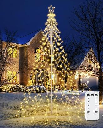 Joomer 274 LED Luci Albero di Natale con Anello e