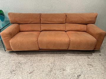 Divano letto 3 posti + poltrona  in alcantara