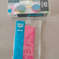 occhiali e cuffia Arena 