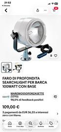 Faretto barca mai usato