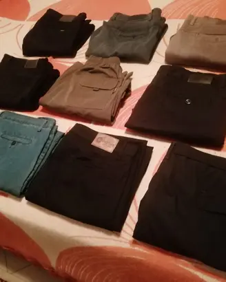 lotto di 12 pantaloni taglie forti vestiti usati