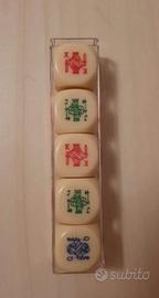 Dal negro set 5 dadi in bachelite da poker