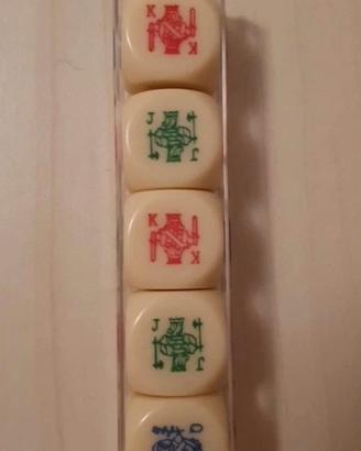 Dal negro set 5 dadi in bachelite da poker