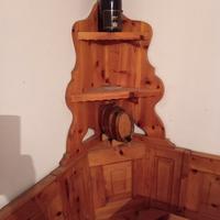 Tavolo panca e sedie in cirmolo