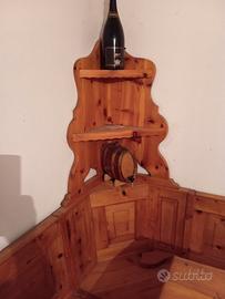 Tavolo panca e sedie in cirmolo