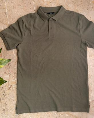 Polo verde oliva uomo C&A