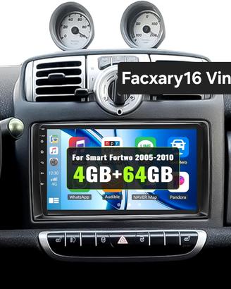 Autoradio per Smart Fortwo 451 anno 2005-2010