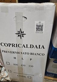 Copri caldaia preverniciato di colore bianco