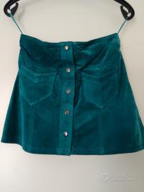 Minigonna in suede H&M XS