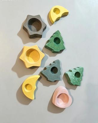 Portacandela decorativi fatti a mano