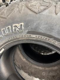 4 Gomme Sailun 33” 285/70/17 fango 60%