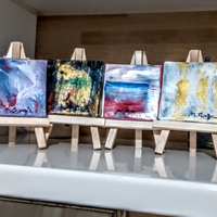 Miny Art , tele completo di cavalletti