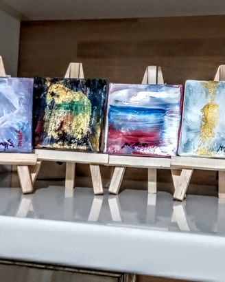 Miny Art , tele completo di cavalletti