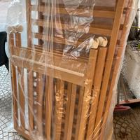 Lettino Giordani color Legno Naturale +2 materassi