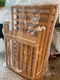 Lettino Giordani color Legno Naturale +2 materassi