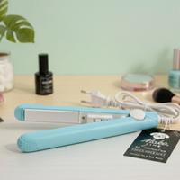 Mini Piastra per Capelli da Viaggio Azzurra