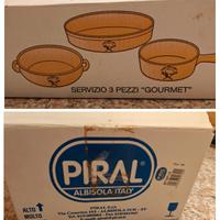 set 3 pentole terracotta Piral