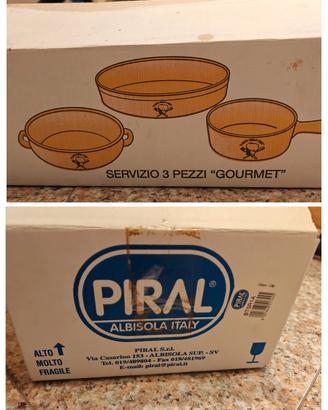 set 3 pentole terracotta Piral