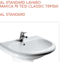 Lavabo e sotto lavabo nuovi, IDEAL STANDARD