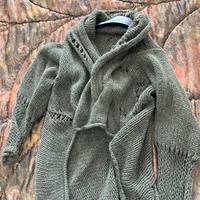 Cardigan lungo grigio morbido