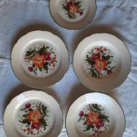 5 piatti in ceramica vintage Pagnossin