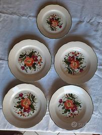 5 piatti in ceramica vintage Pagnossin