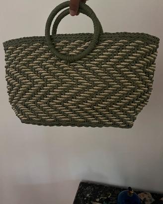 Borsa da mare in paglia