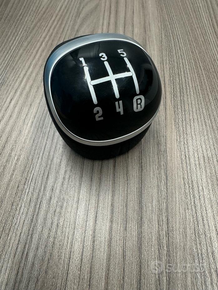Pomello Del Cambio 5 Marce Grigio Con Cuffia Antipolvere In Pelle – Compatibile Con Fiat Panda (2003-2012) E 500/500C (2007-2013) - 3