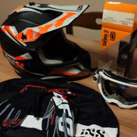 casco + maschera + guanti