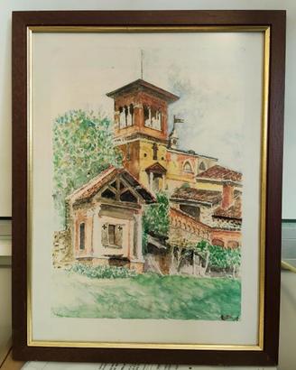 Dipinto originale ad Acquerello con Cornice – Scor