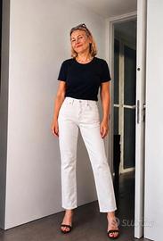 Jeans bianchi donna MANGO taglia 42