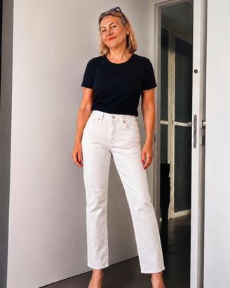 Jeans bianchi donna MANGO taglia 42