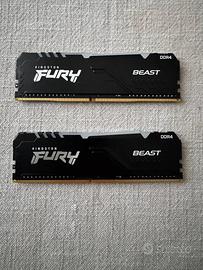 Kingston FURY Beast RGB 16GB (2x8GB) 3200MT/s