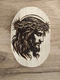 arte sacra quadro religioso Gesù Cristo trinità