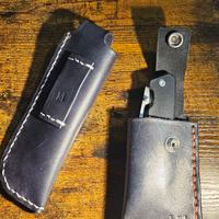 Porta coltello richiudibile Cuoio