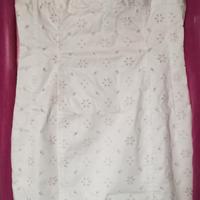 Miniabito bianco in pizzo Flavio Castellani 