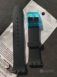 Cinturino nero, nuovo con fibbia Swatch, 19mm