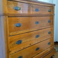 Comò e specchiera noce