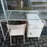 Scrivania vintage stile industriale anni 50/60