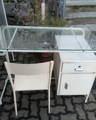 Scrivania vintage stile industriale anni 50/60