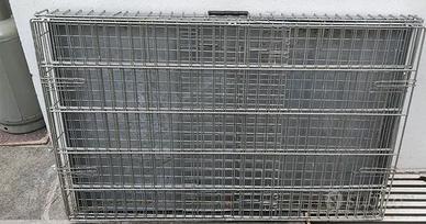 Gabbia Cani Acciaio Inox Robusta Pieghevole - Top