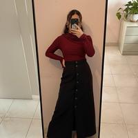 Gonna lunga a vita alta - vintage taglia S