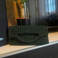 borsa fatta a mano,pochette uncinetto,portafoglio