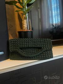 borsa fatta a mano,pochette uncinetto,portafoglio